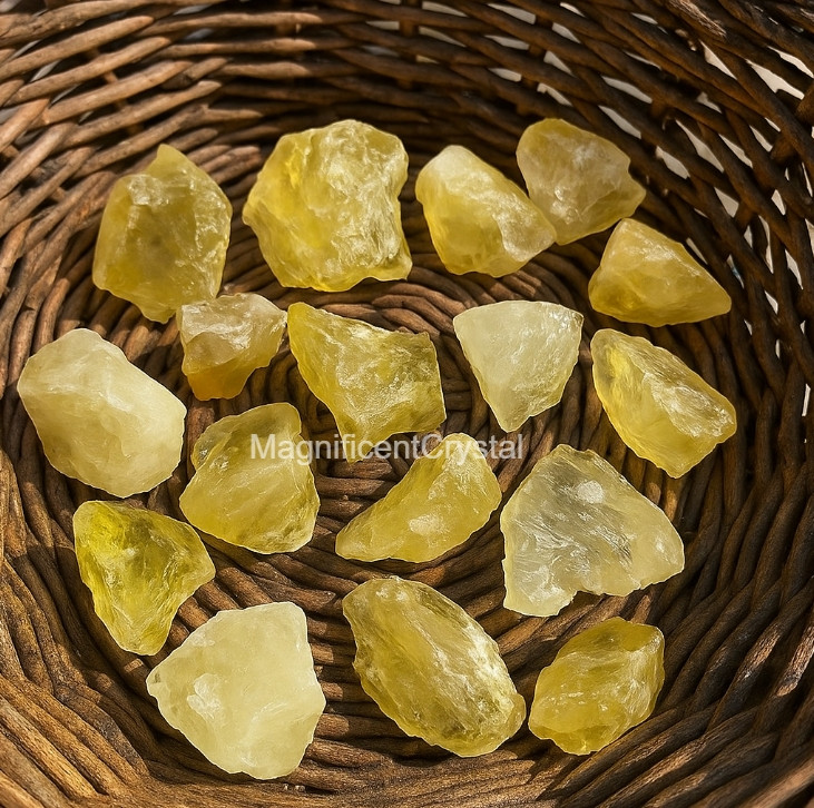 3PCS Raw Citrine Stones Yellow Crystal Rocks Rough Gemstones Healing Art Decor