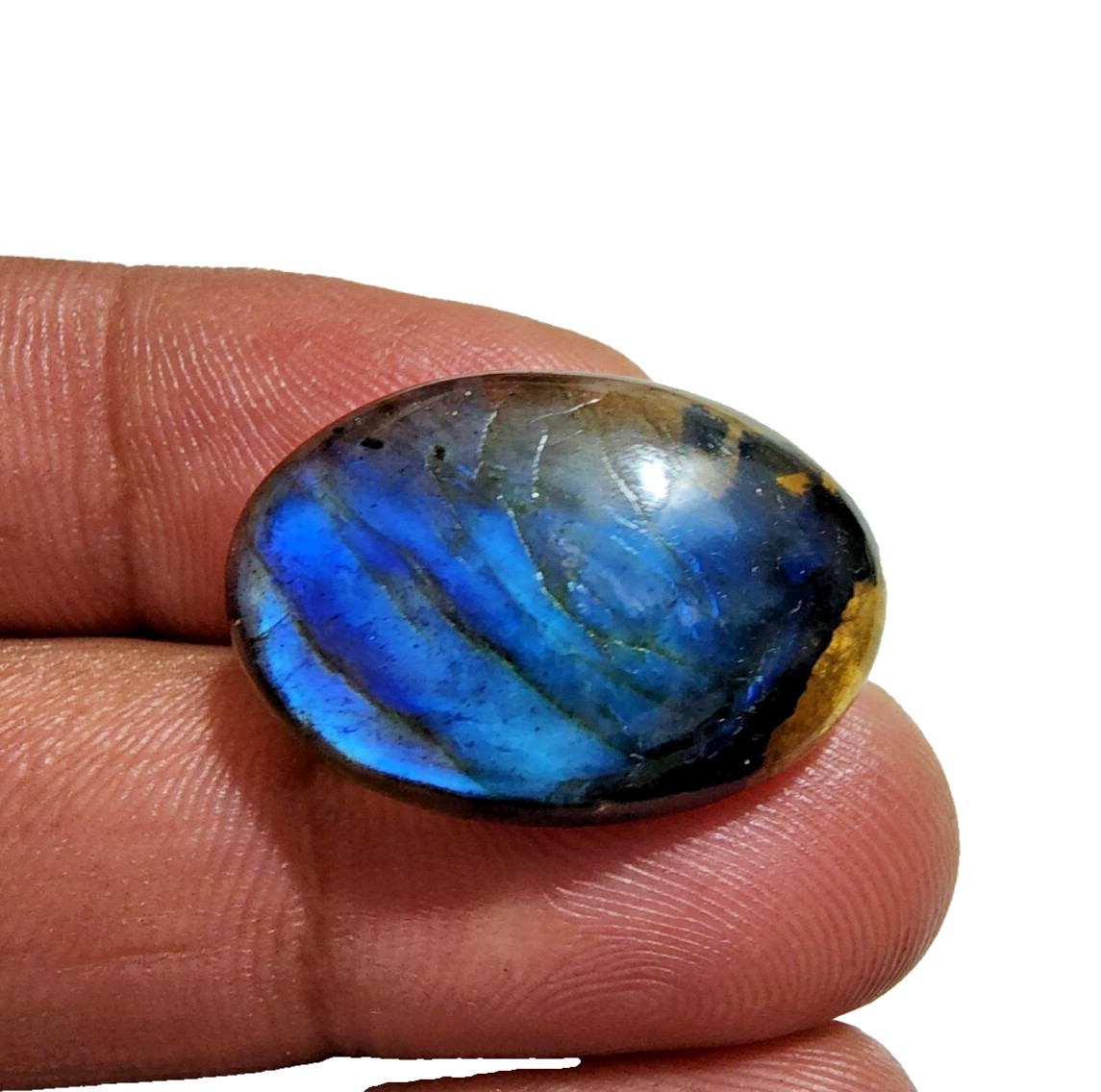 27 Crt Outstanding Labradorite Cabochon Gemstone Oval Shape Jewelry For Making