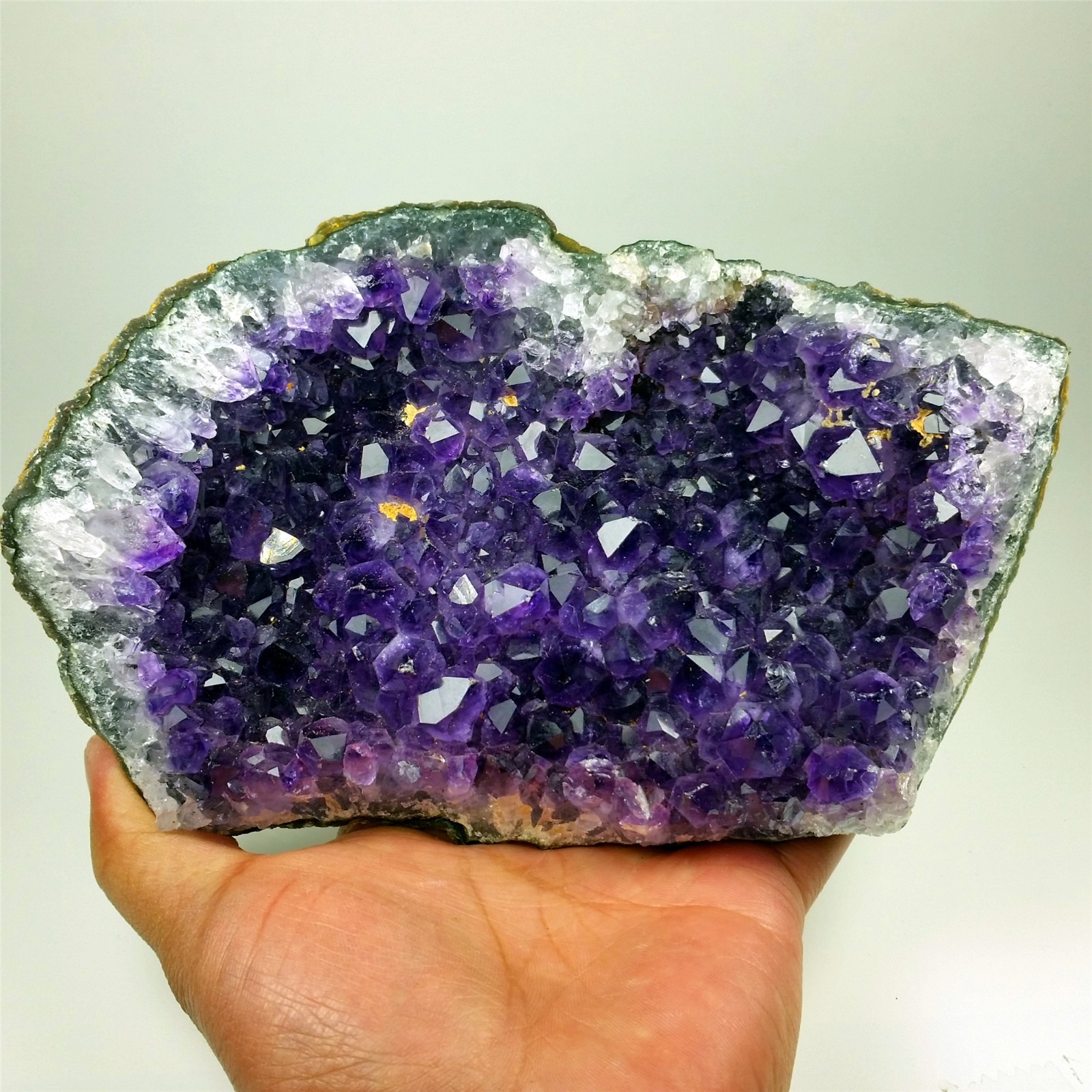 7.0″ URUGUAYAN AMETHYST GEODE DEEP PURPLE Healing Specimen A162