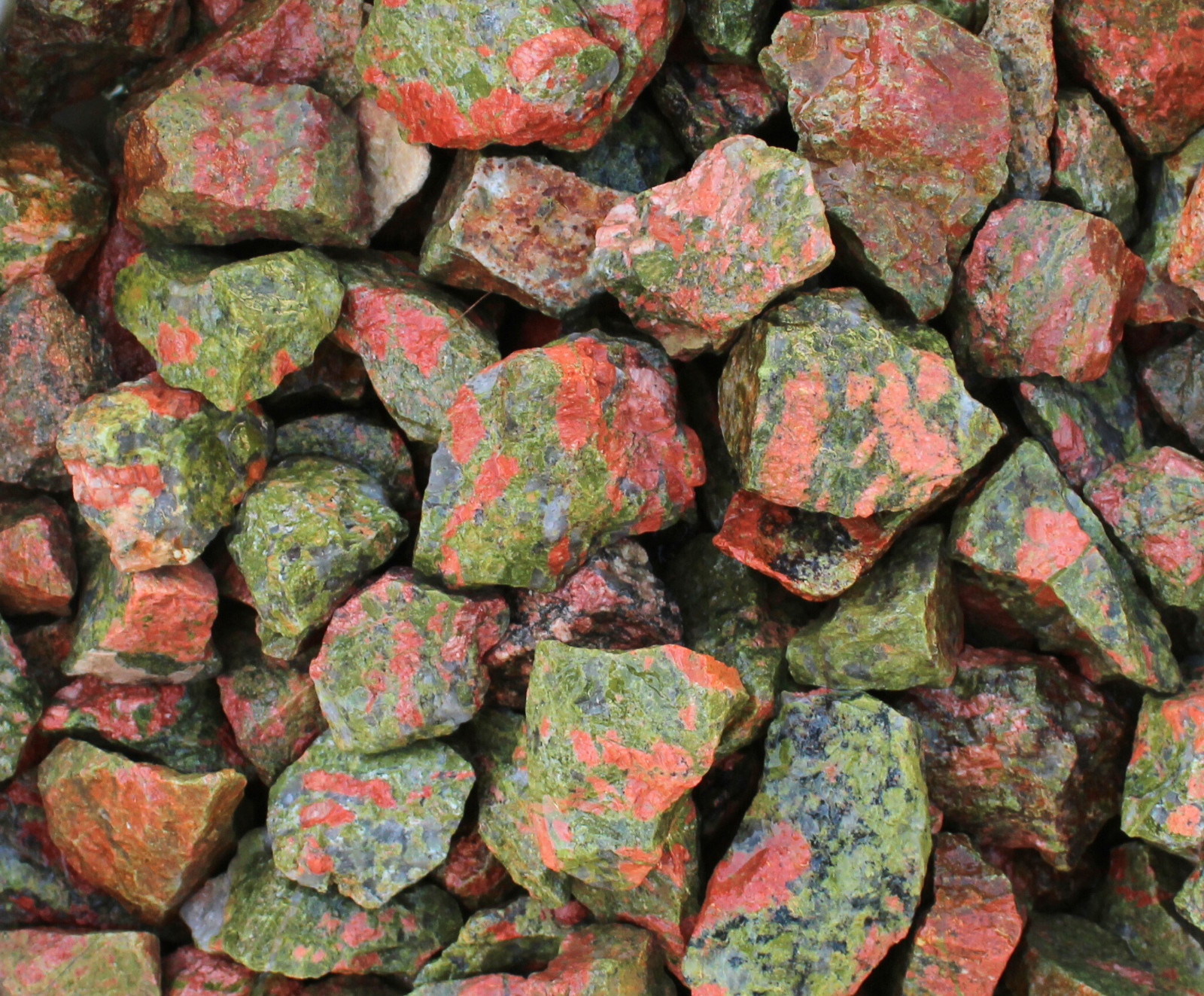 Unakite – Rough Rocks for Tumbling – Bulk Wholesale 1LB options