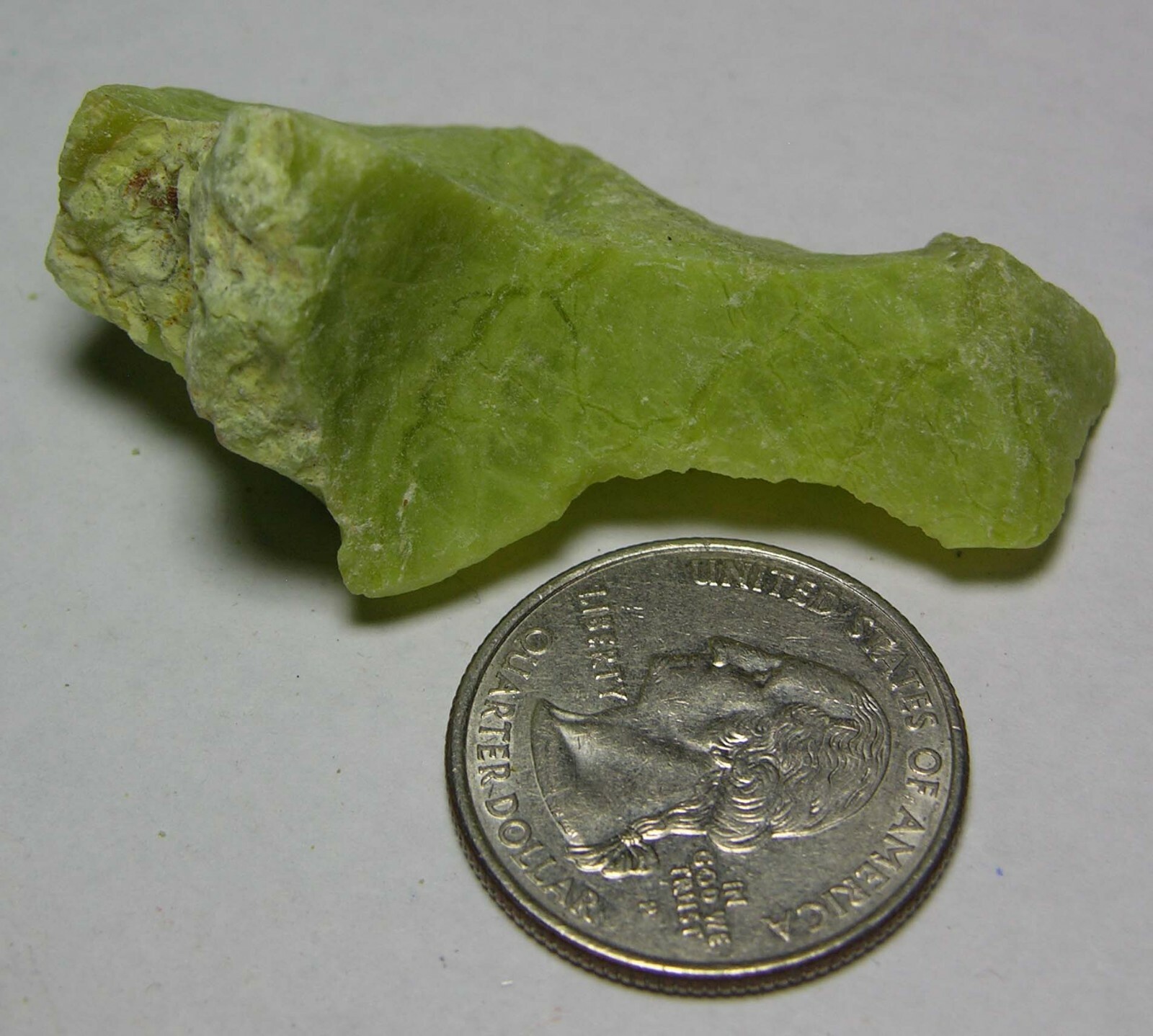 #11 Madagascar 67.70ct 100% Natural Raw Rough Green Opal Specimen 13.50g 51.00mm