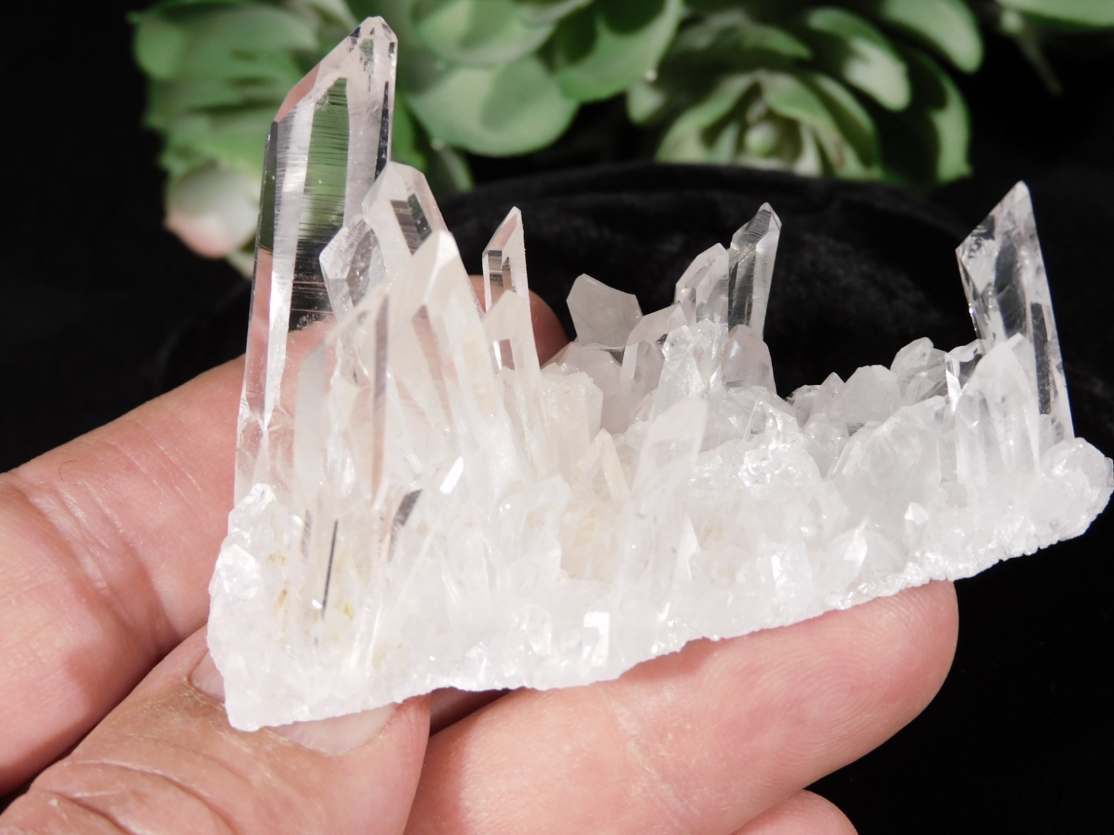 Super TRANSLUCENT Quartz Crystal BURR Cluster Collier Creek ARKANSAS 48.5gr