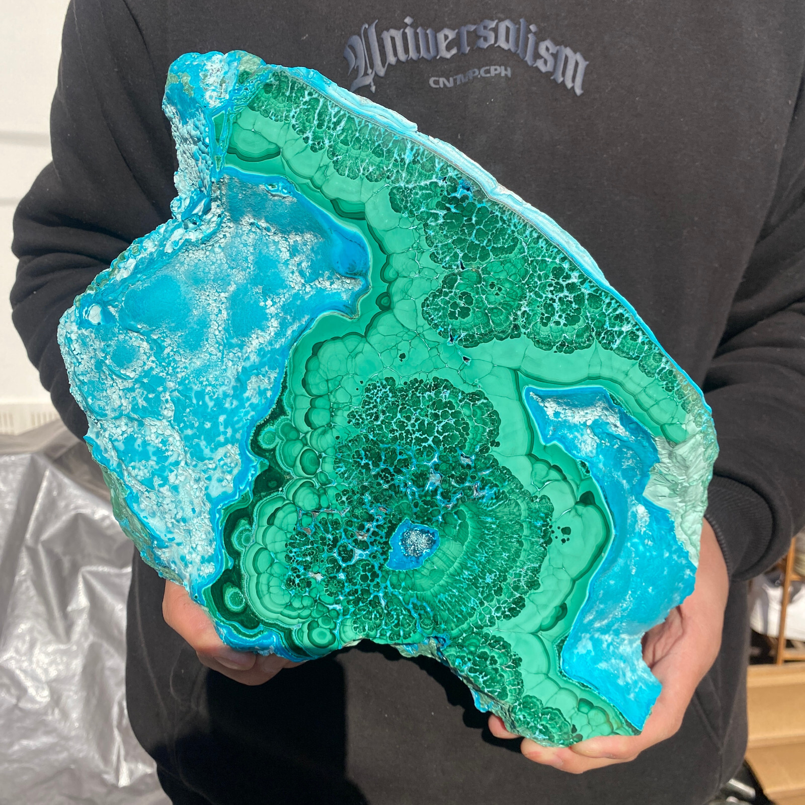 10LB Rare Natural Beautiful Chrysocolla/Malachite Crystal Gem Mineral Specimen