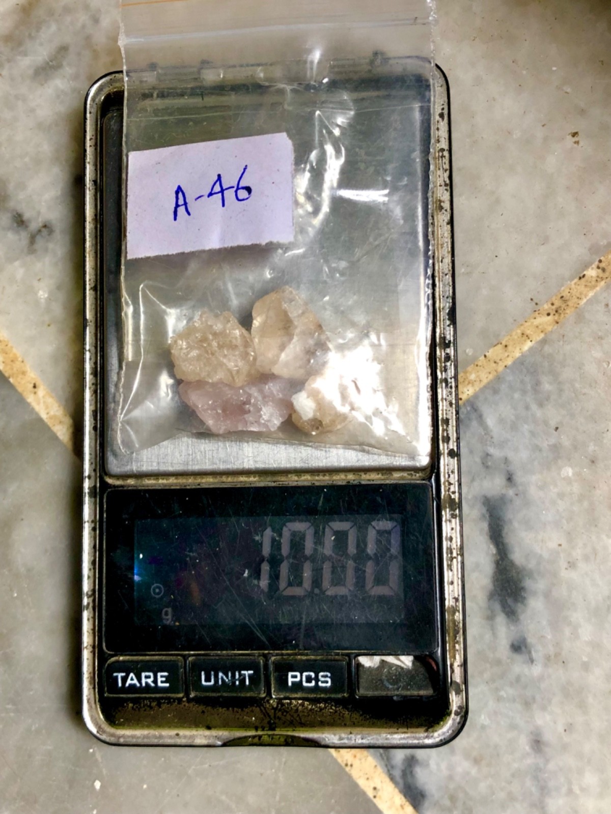 Morganite crystals lot natural mix Color terminated best quality @ skardu 10.00g