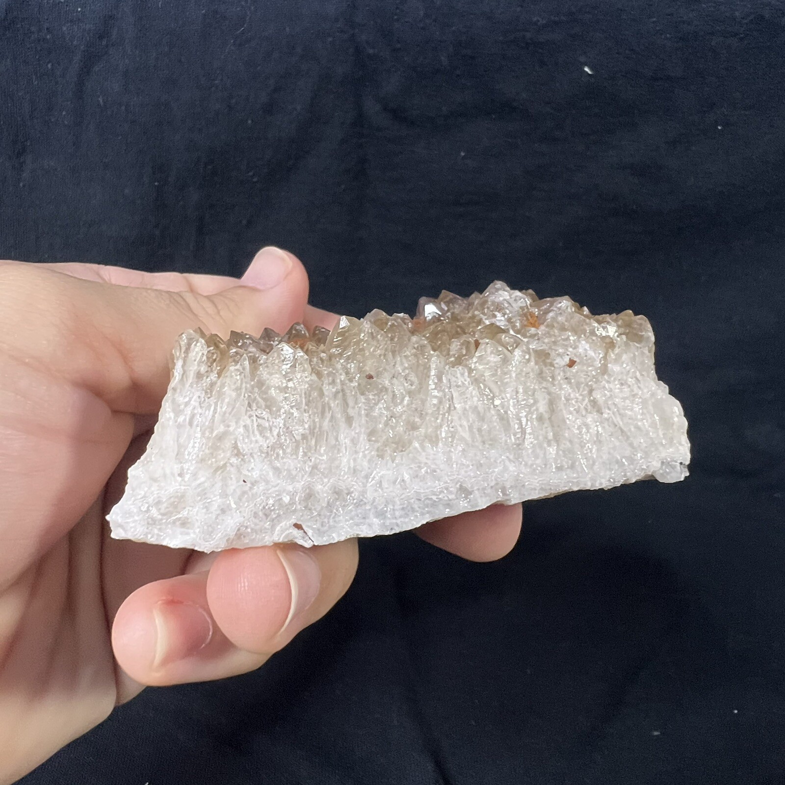 Lot of 6 Quartz Crystal Druse Clusters on Lace Agate | Missouri