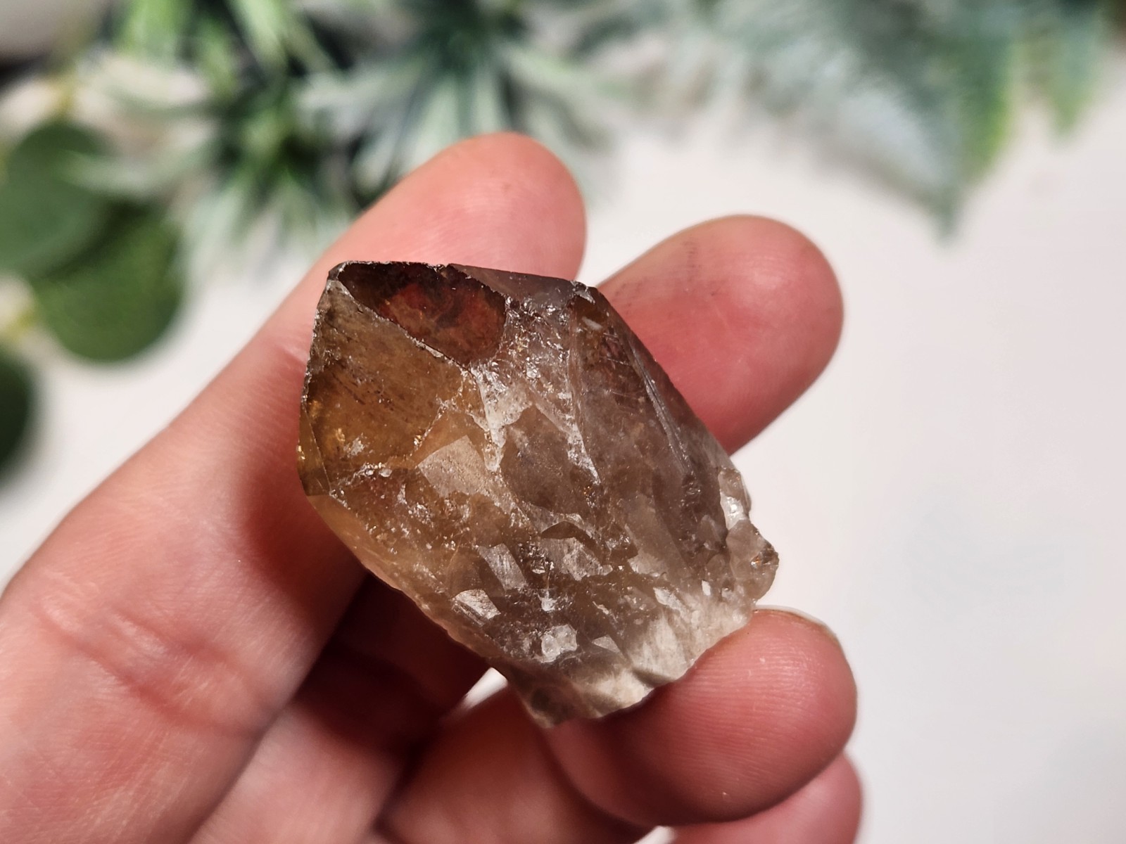 Lot Smoky Citrine / Citrine Llwena CONGO raw natural crystal point 100g A2
