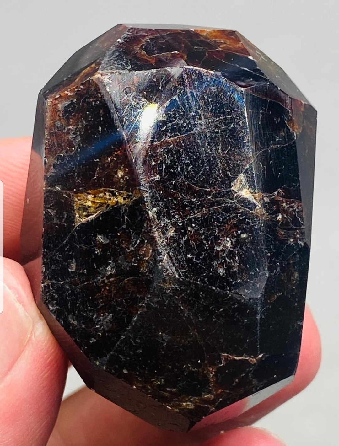 Red Garnet Faceted Gemstone Display Stone AAA Top Quality
