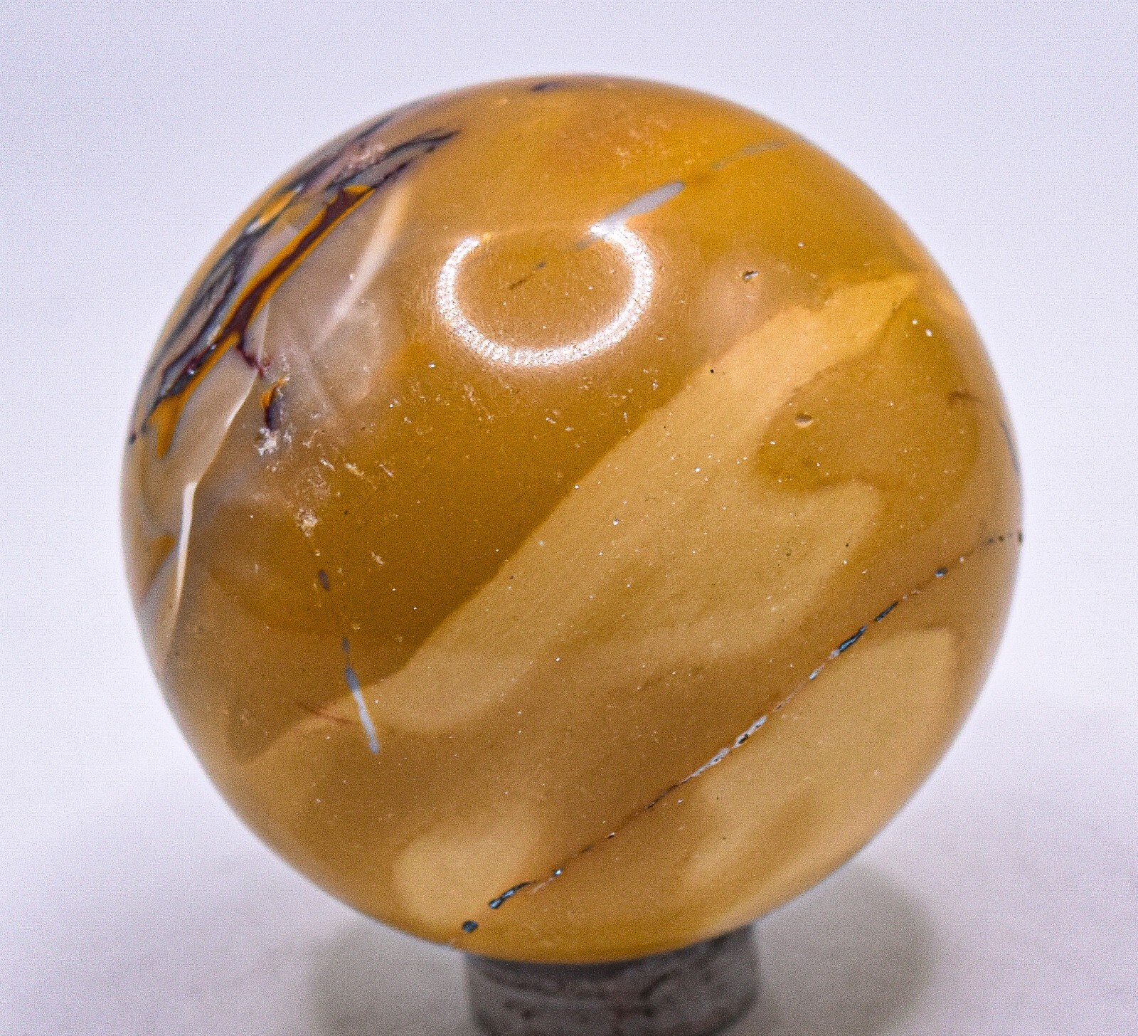 45mm Yellow Mookaite Jasper w/ Dendrites Sphere Polished Mineral Ball Australia
