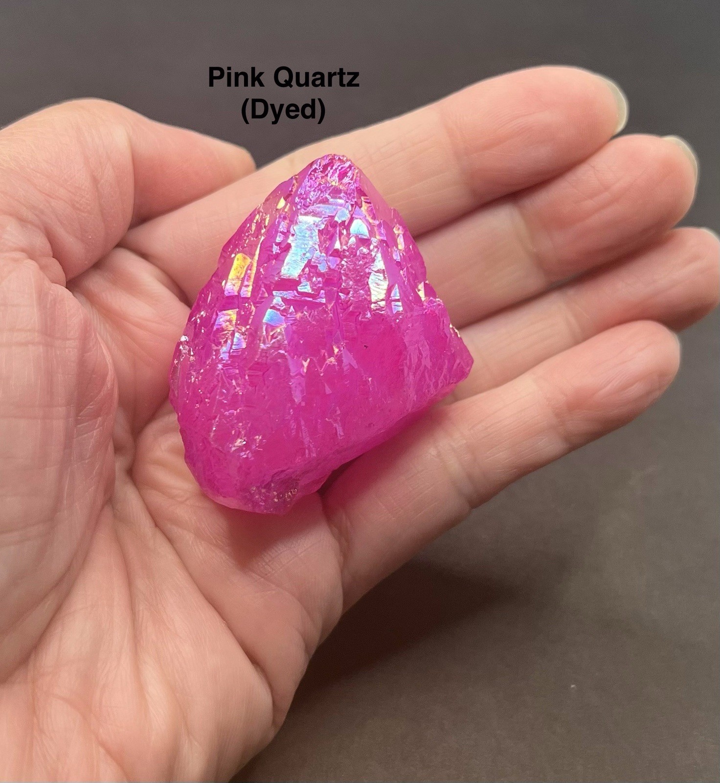 Pink Aura Genuine Quartz 69g