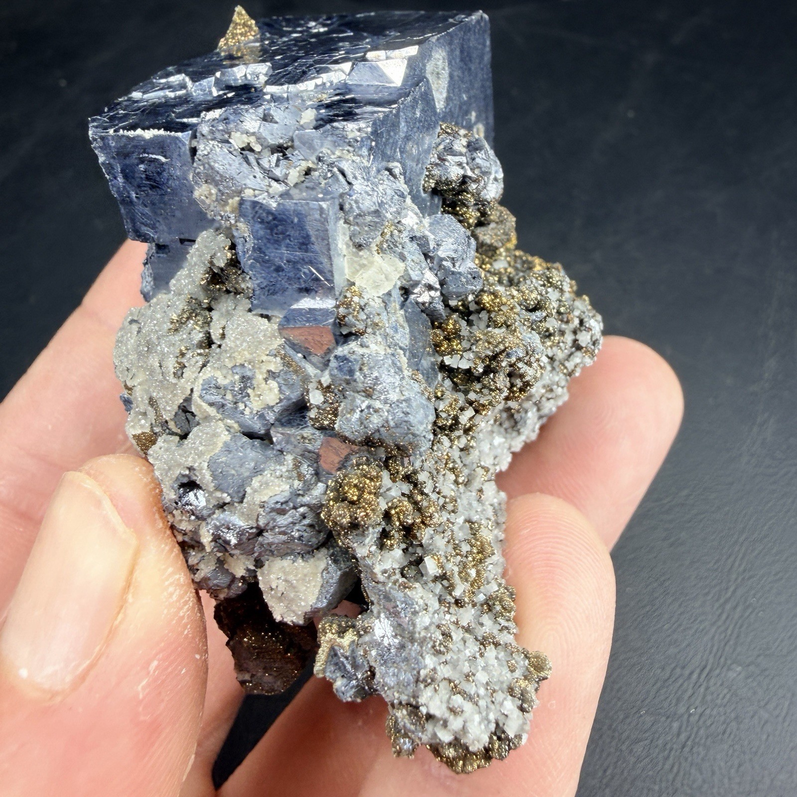 Galena Chalcopyrite Dolomite Crystal Combo / Missouri *Video*