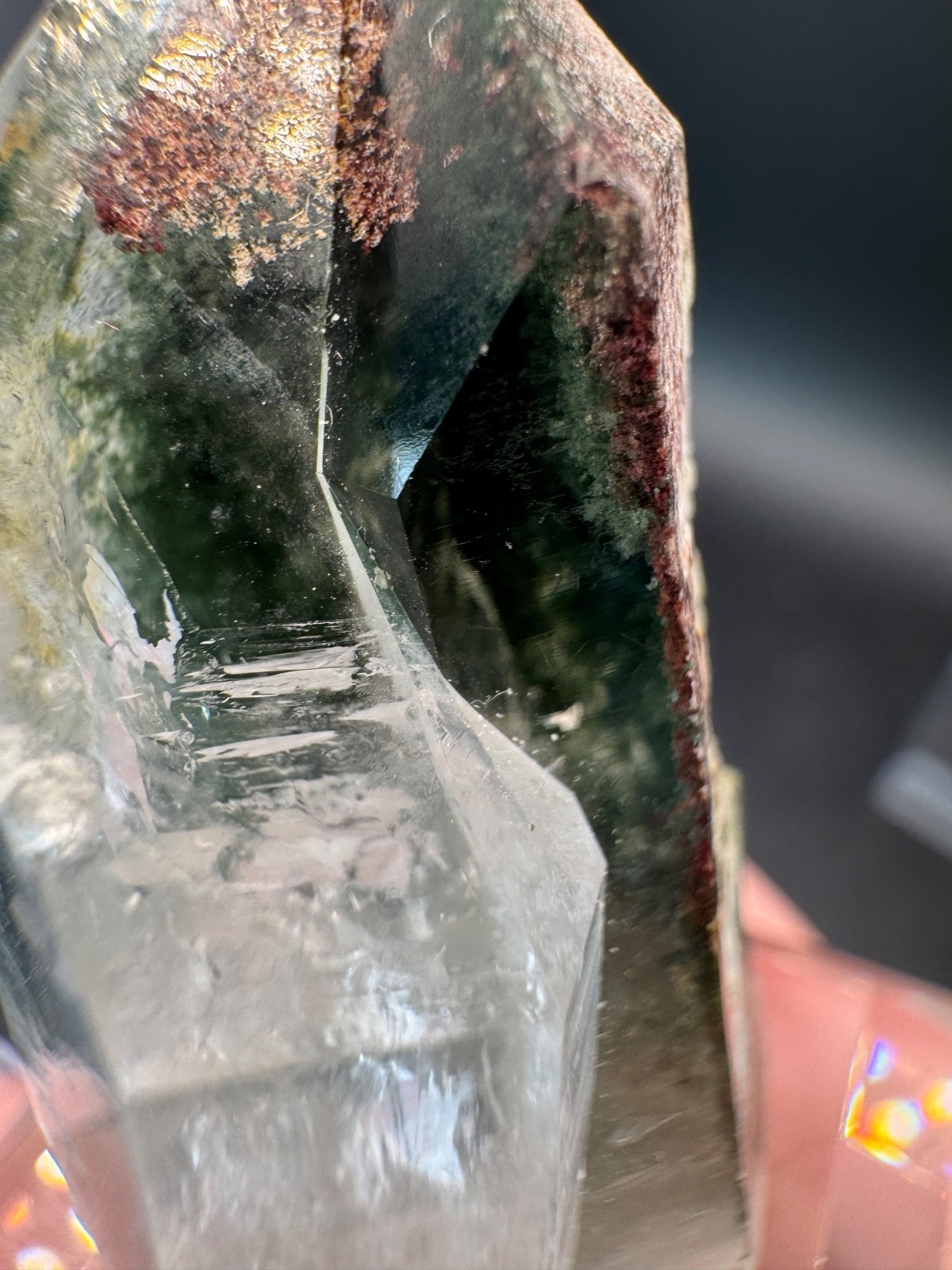 6465 Clear Himalayan Garden Quartz Chlorite Inclusions Pakistan 24g