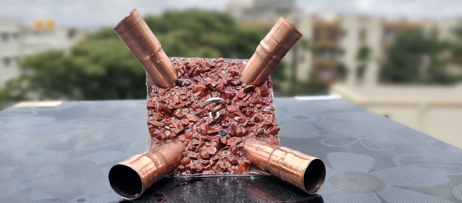 12mm Copper Orgonite Giza Pyramid Connector Kit – Cosmic Series – Without Pipe