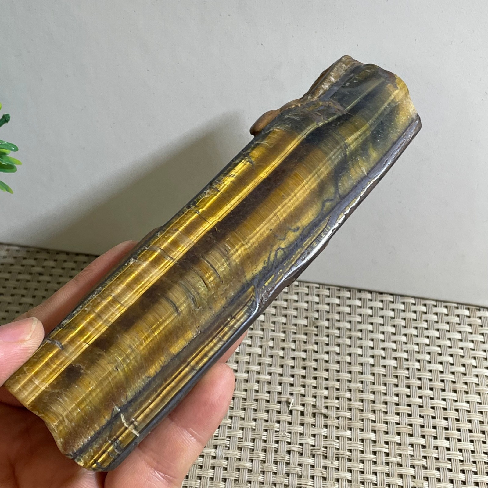 140g tiger’s-eye Rough Raw Stone Rock Specimen Reiki healing