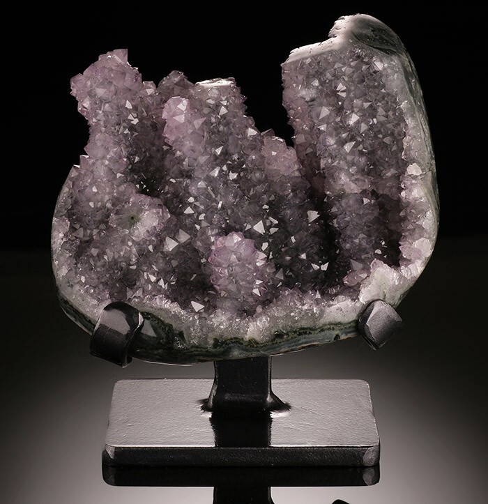 Light purple Amethyst with several elongated stalactites…with Stand
