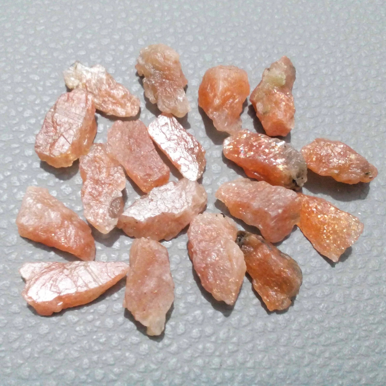 Attractive Sunstone Raw 18 Piece Lot 115.90 Crt 16-18 MM Sunstone Making Jewelry