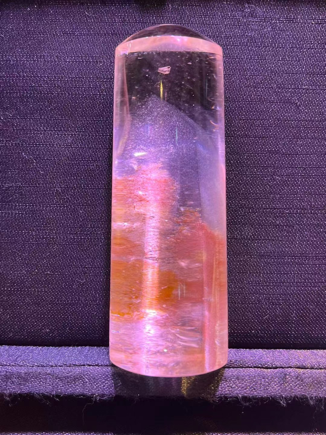 70*26mm A+++ Natural pink phantom Quartz carved Crystal Energy Pendant