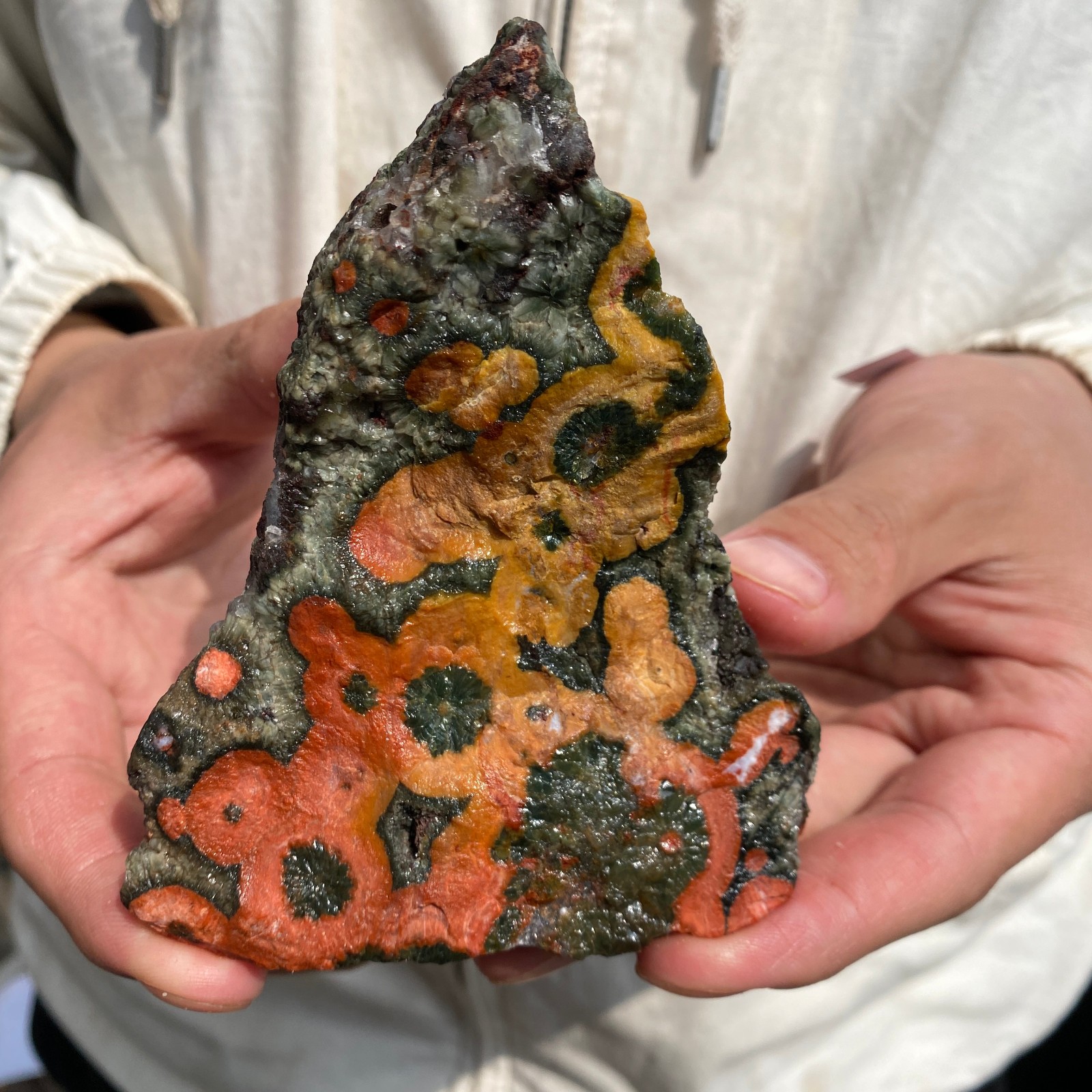 1lb Raw Natural colourful ocean jasper quartz crystal rough mineral specimen