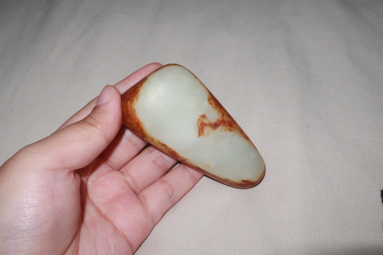 Natural Jade Stone White Hetian