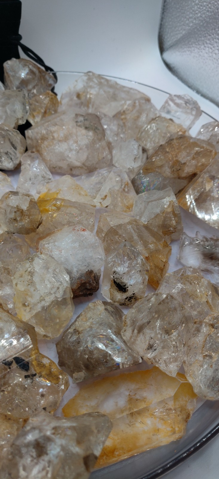 NY Herkimer Diamond *PREMIUM!* 1LB pieces/chunks- Rough, but all big and clear!