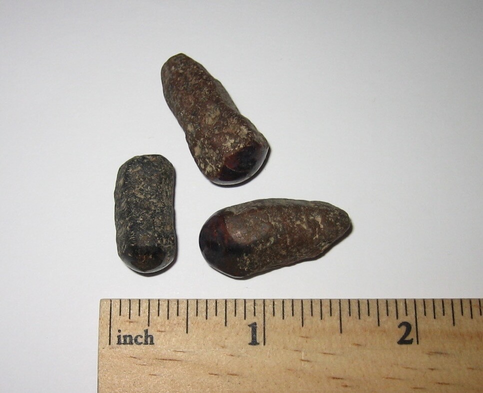 3 PART POLISHED 0.8″- 1″ NATURAL ROUGH ‘STAR SAPPHIRE’ CRYSTALS INDIA ~ 19g *2