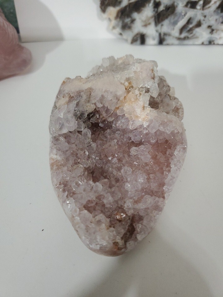 Pink Amethyst Cluster Freeform Geode 408g