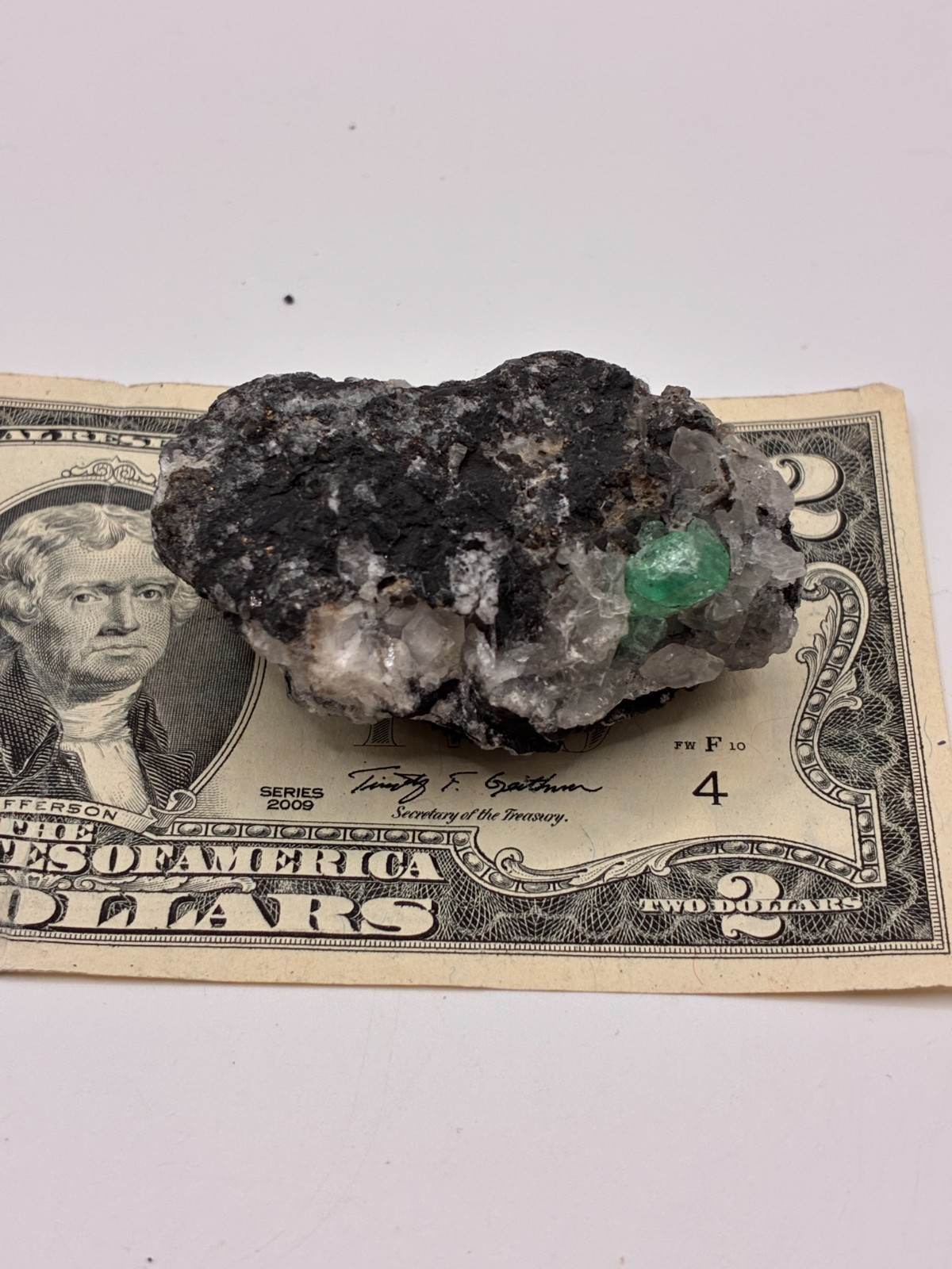 Rough Crystal Colombian Emerald Raw Matrix Collector Piece, Natural Not treament
