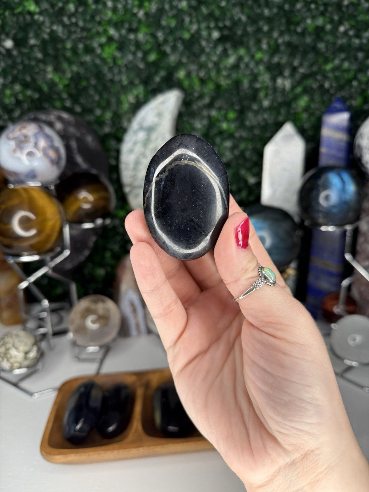 Blue Tiger’s Eye Palm Stones | Crystal Worry Stones