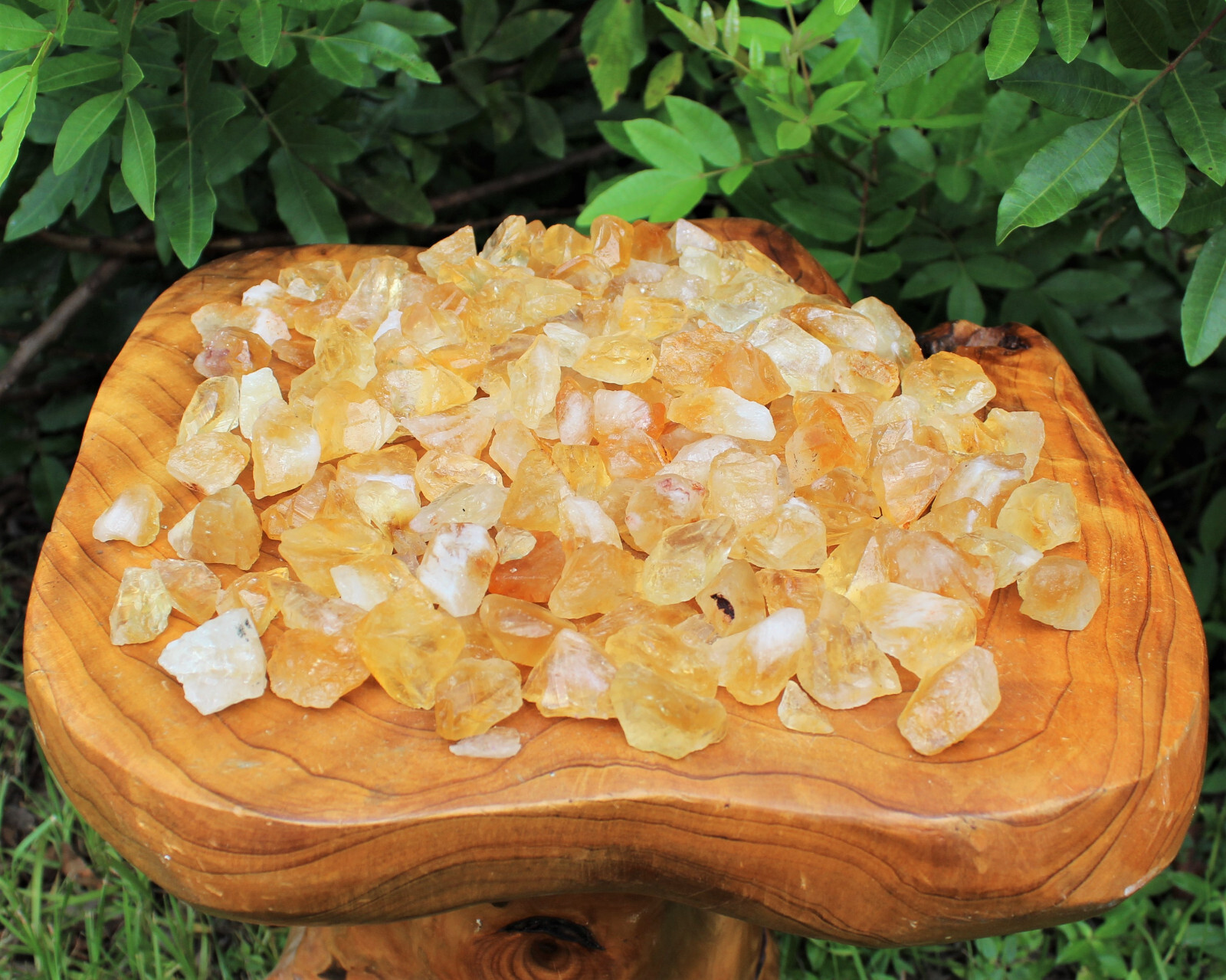 1/2 lb Bulk Lot Raw Rough Citrine Crystals CHIPS, Loose 8 oz