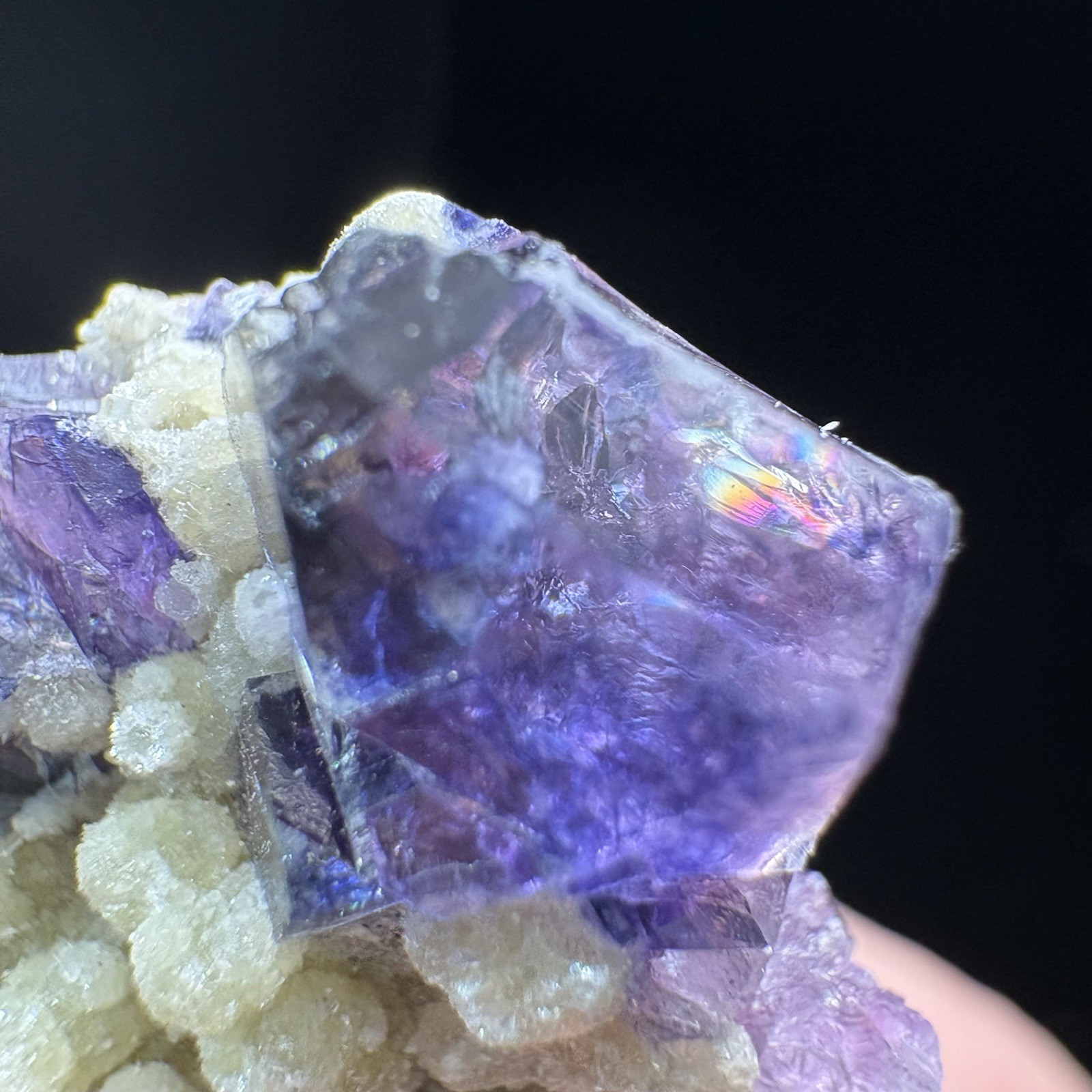Natural Phantom Fluorite w/ Green Mica Raw Mineral Rare Specimen Inner Mongolia