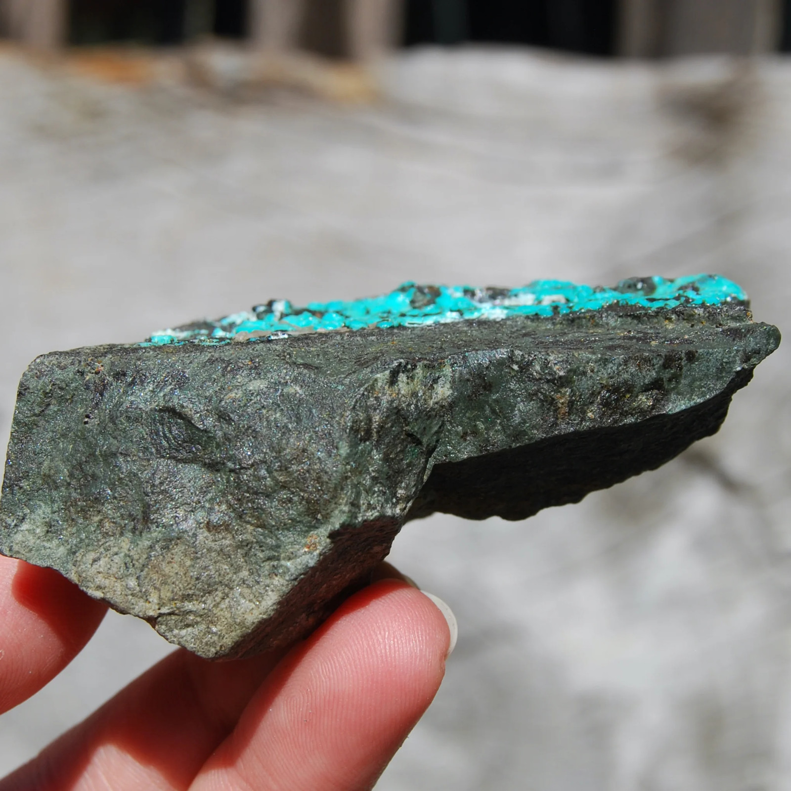 3in 145g Raw Silica Chrysocolla Crystal, Large Natural Rough Chrysocolla Specime