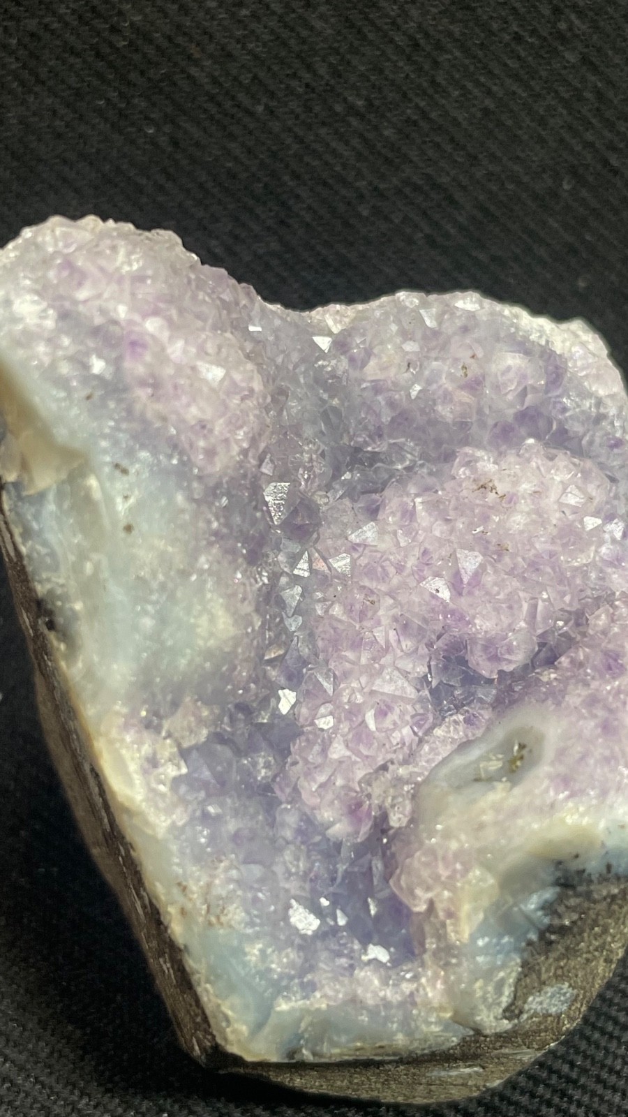 Awesome stunning amethyst in formation of geode cluster specimen