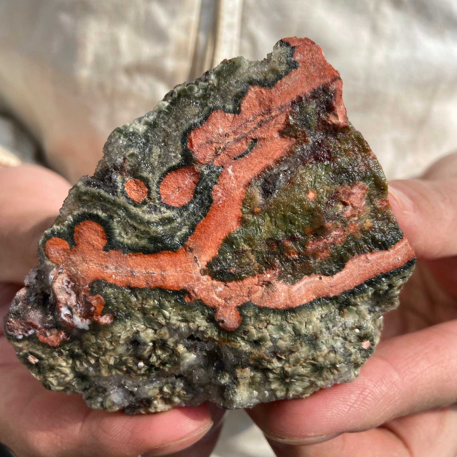 0.4lb Natural colourful ocean jasper raw stone crystal rough mineral specimen