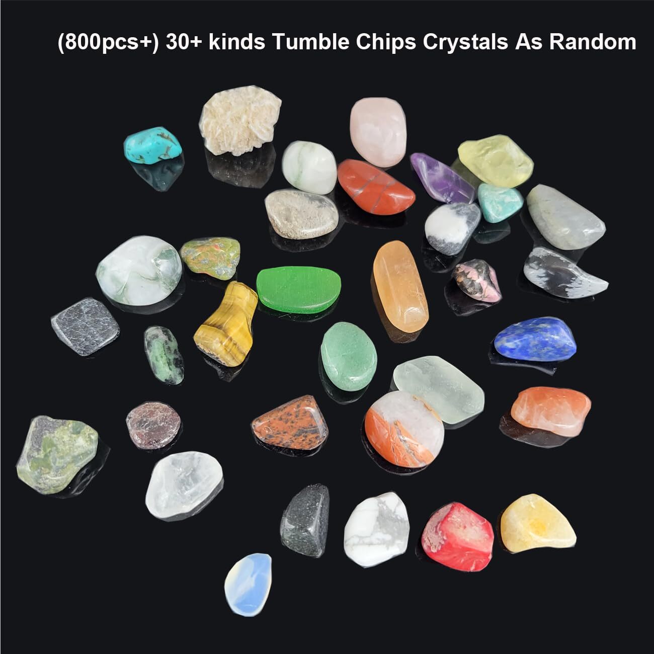 800Pcs+ 3lb Gemstones and Crystals Set30Kinds+ Bulk Rocks and Minerals Scienc…