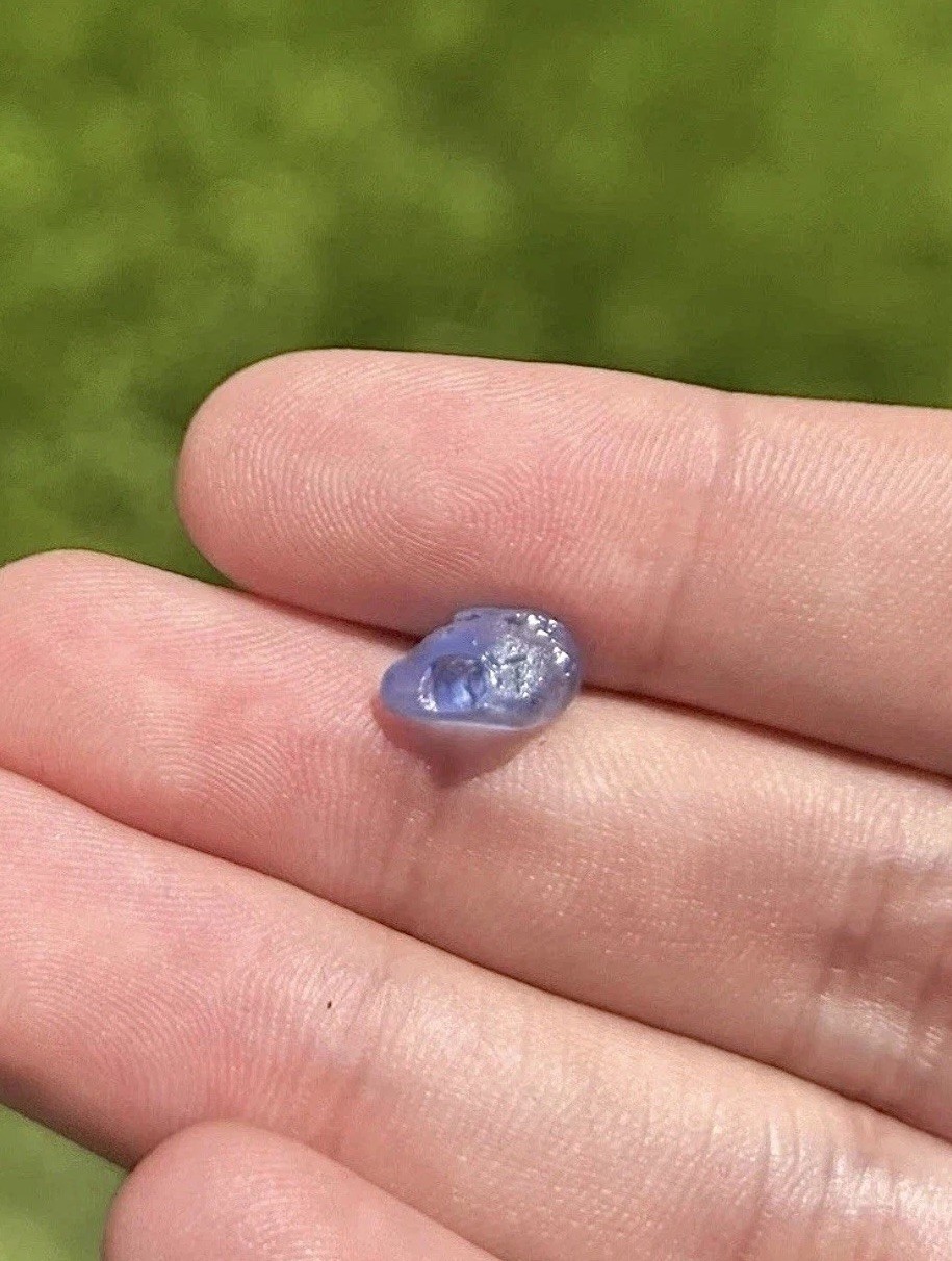 Blue Sapphire Facet Rough Crystal Unheated Sri Lanka 4.30 carats