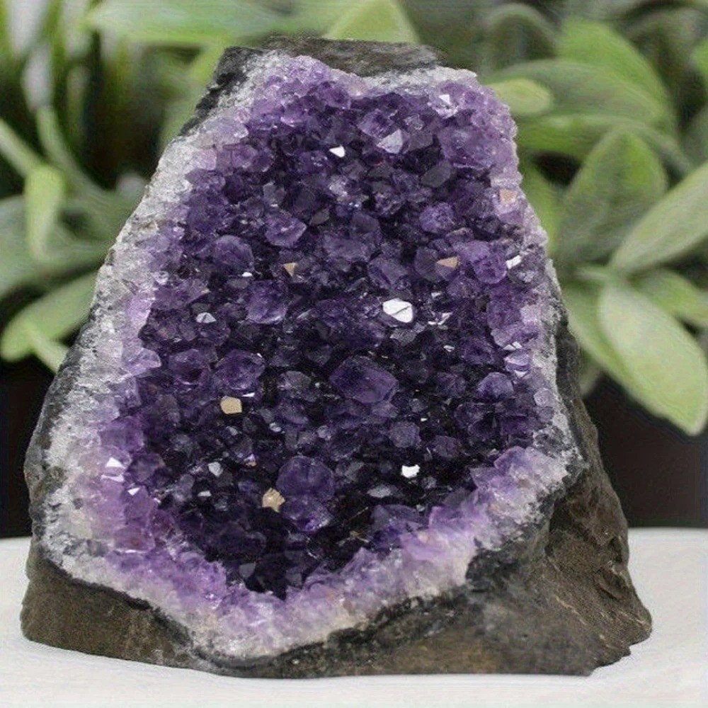 Natural Amethyst Cluster Purple Crystal Stone Healing Crystal Mineral Home Decor