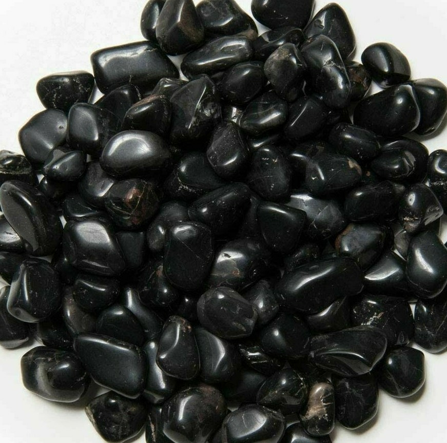 1/4 lb Tumbled Black Onyx Gemstones Crystals Rocks Bulk Gems