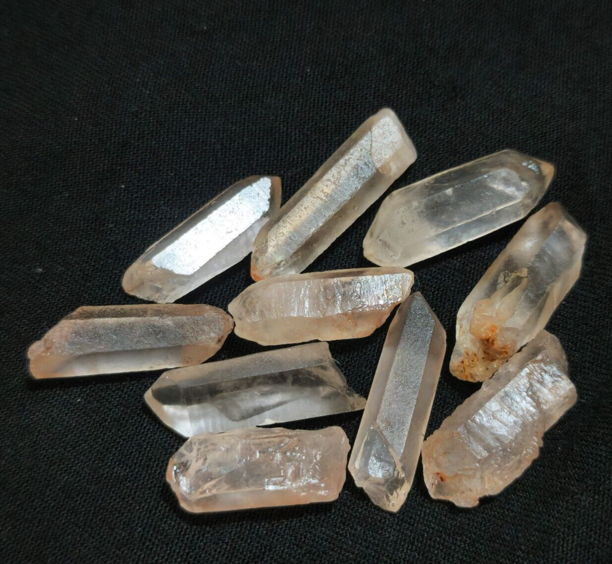 Gorgeous Pretty Crystal Quartz Raw 10 Pcs Lot Size 21-27 MM Rough Loose Gemstone