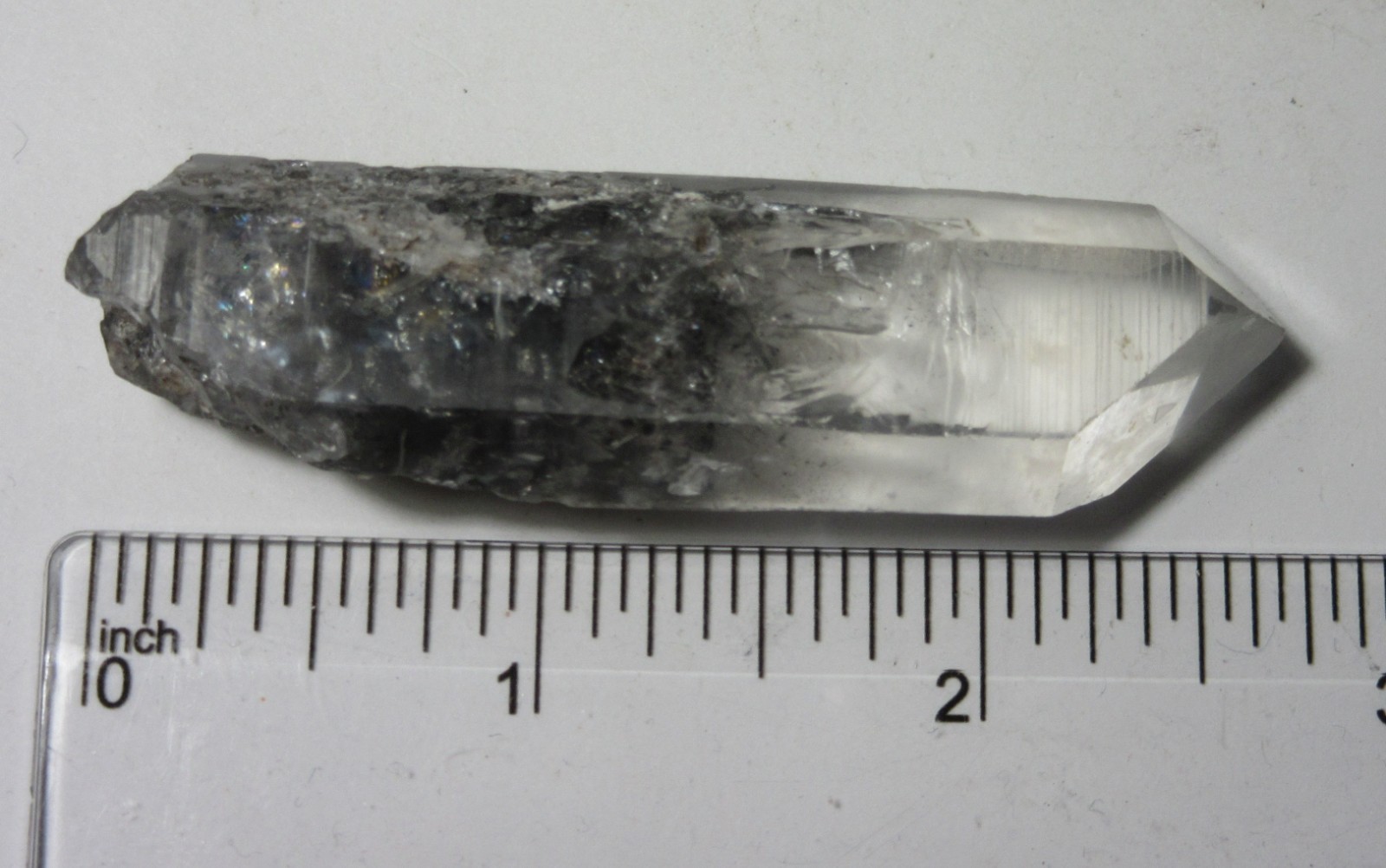 Blue Phantom Quartz 2 3/4 Inch Point Mt. Ida Arkansas Collectible BPQPMIA-2.75