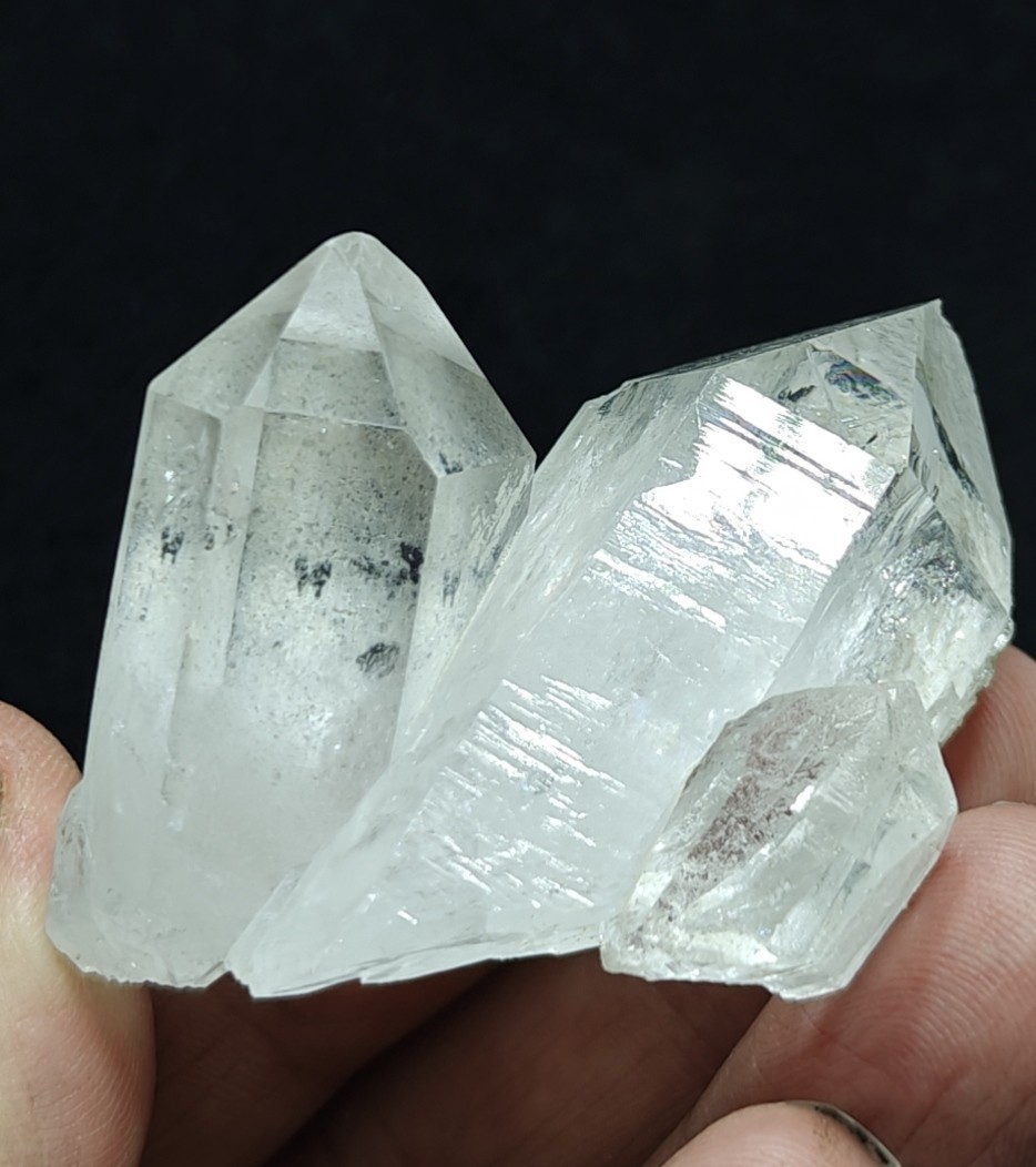 Twin Clear Quartz Formation Interconnected Crystals 76 grams