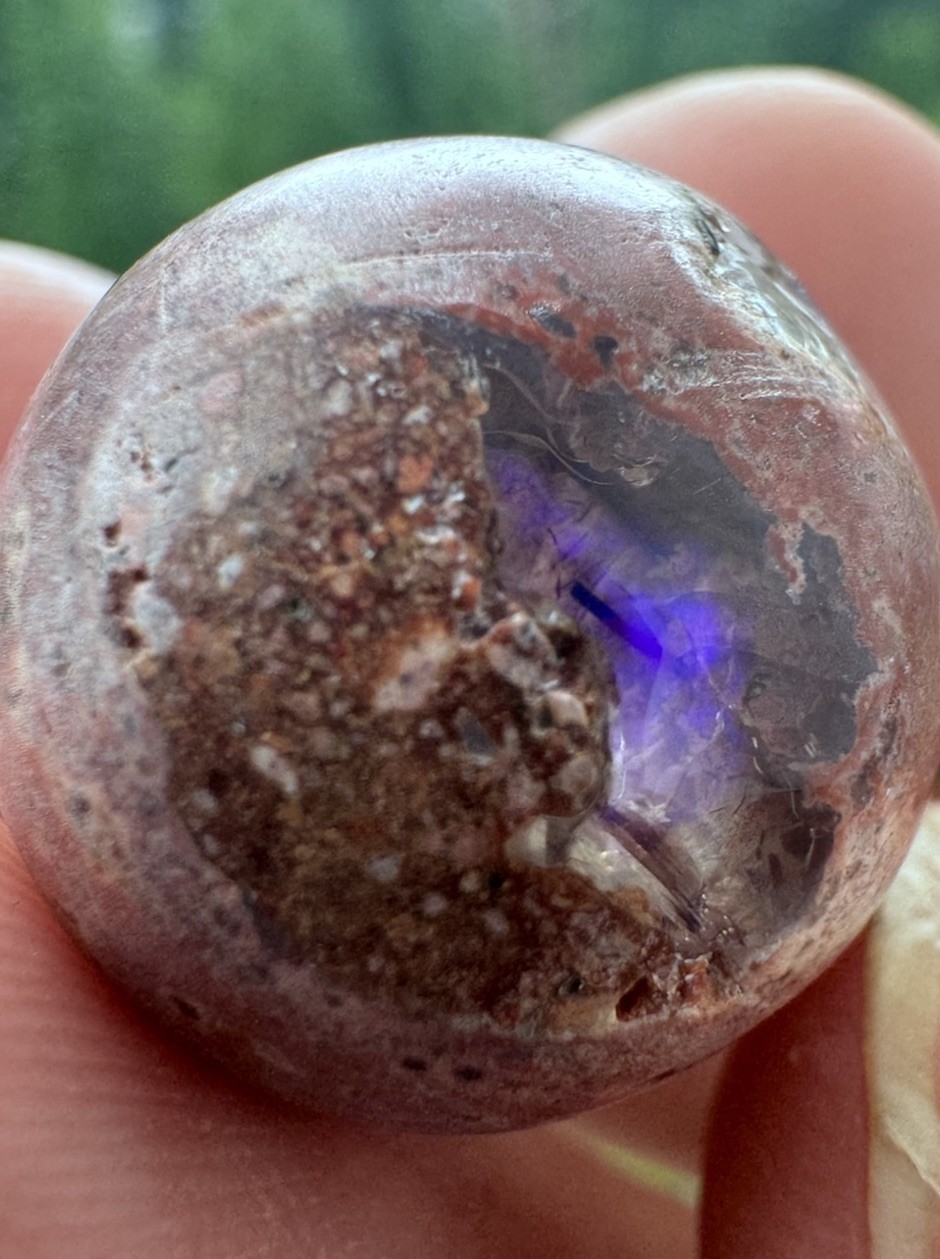 Mexican Cantera Boulder Opal Polished Matrix Sphere Orb Ball 18mm