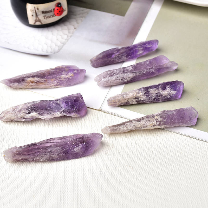 1Pcs Natural Amethyst Cluster Quartz Geode Druzy Stone Crystal Gem Wand Scepter