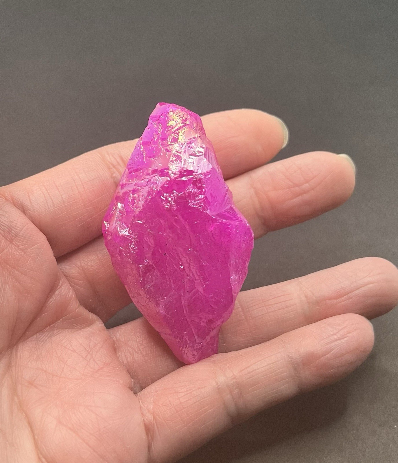 Pink Aura Genuine Quartz 48.7g
