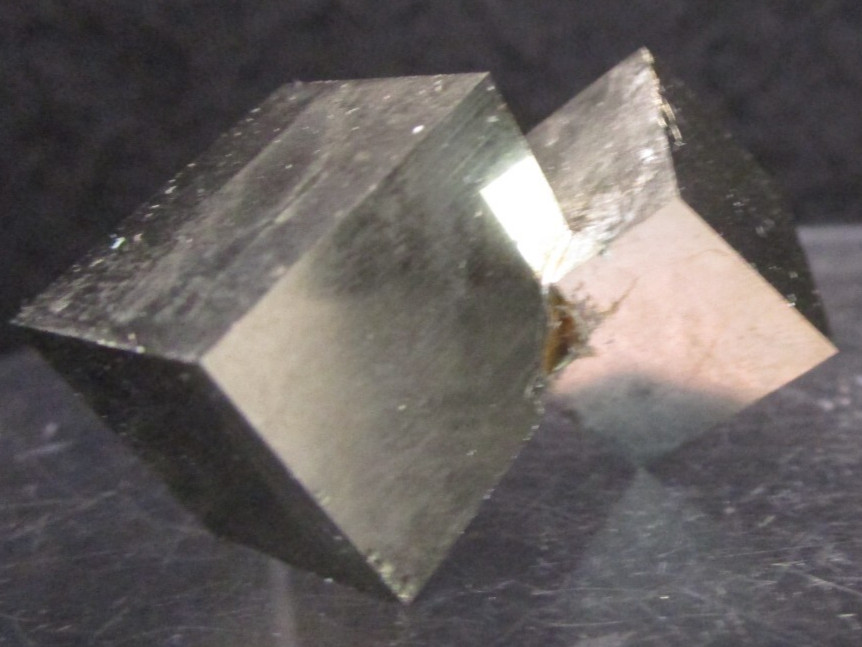 Super Awesome Pair of Intergrown Pyrite Crystal Cubes- Navajun Rioja, Spain 2