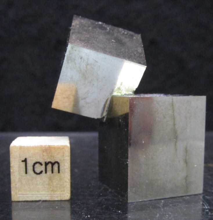 Super Awesome Pair of Intergrown Pyrite Crystal Cubes- Navajun Rioja, Spain 2