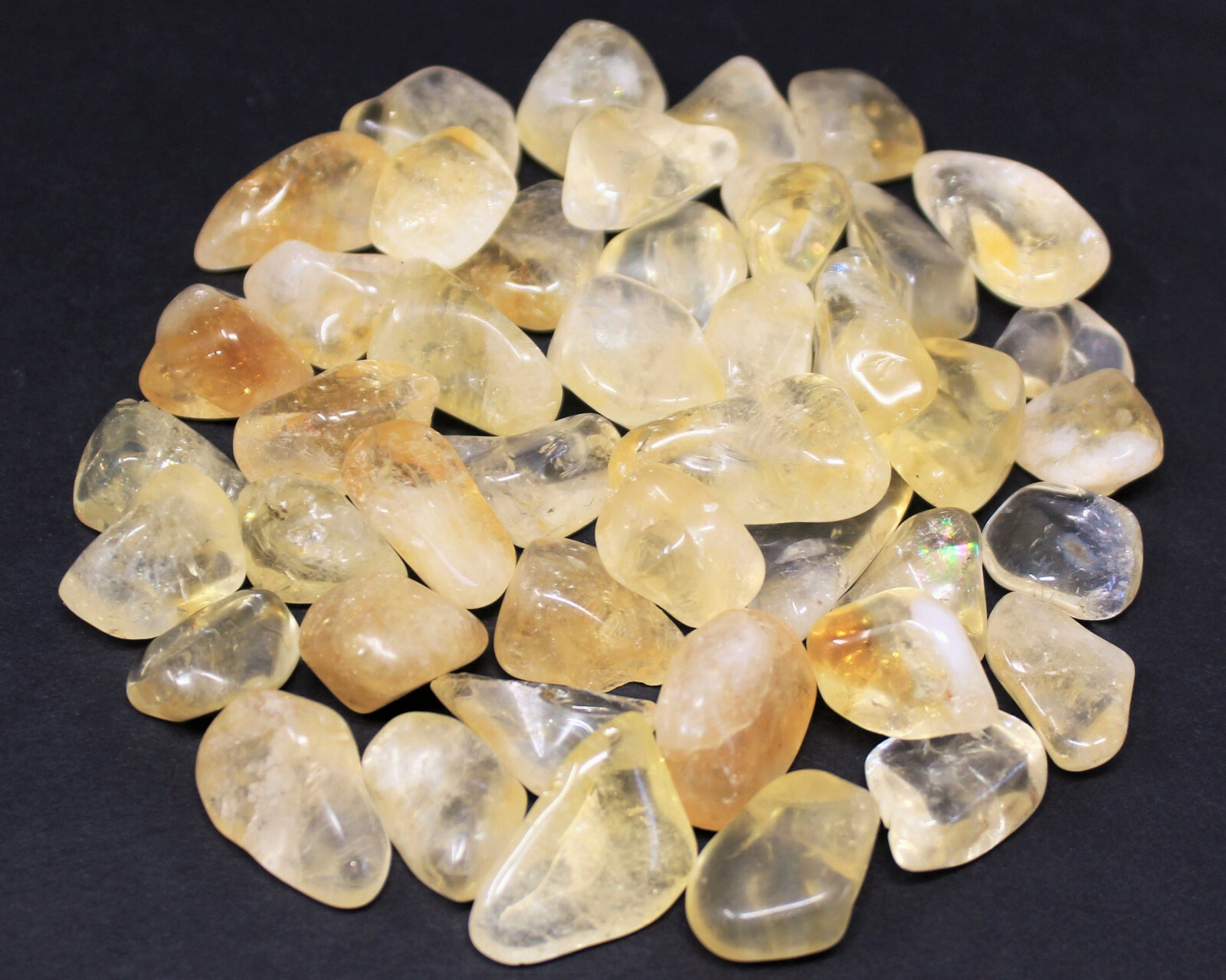1/4 lb Bulk Citrine Tumbled Stone Crystal Healing Gemstone Chakra US Seller 4 oz