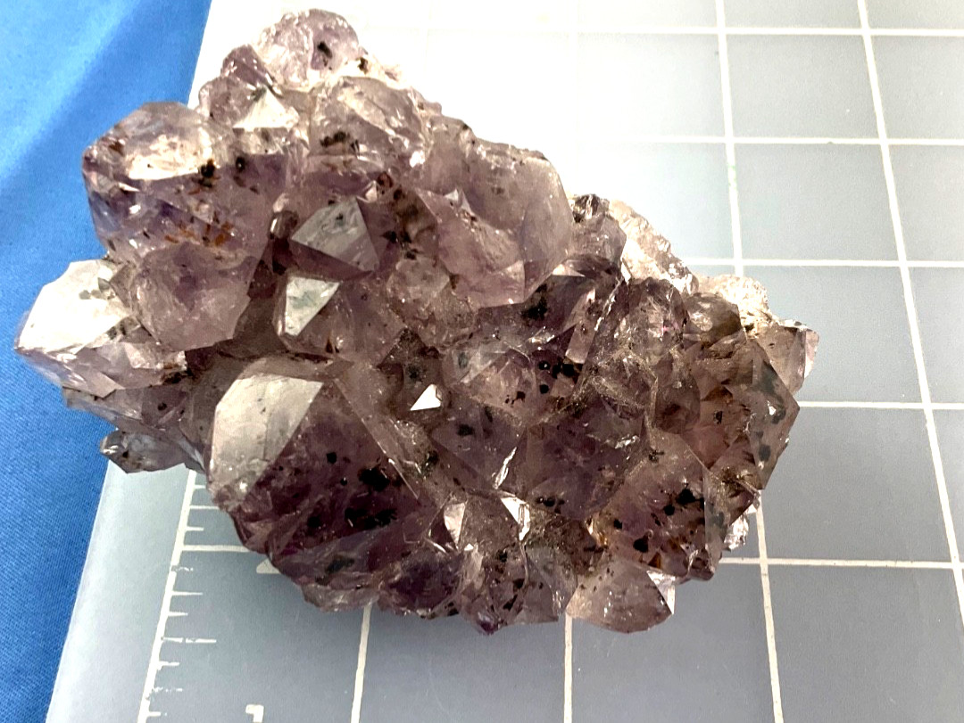 Natural Amethyst Light Cluster Purple Crystal Stone Healing Mineral Home Decor