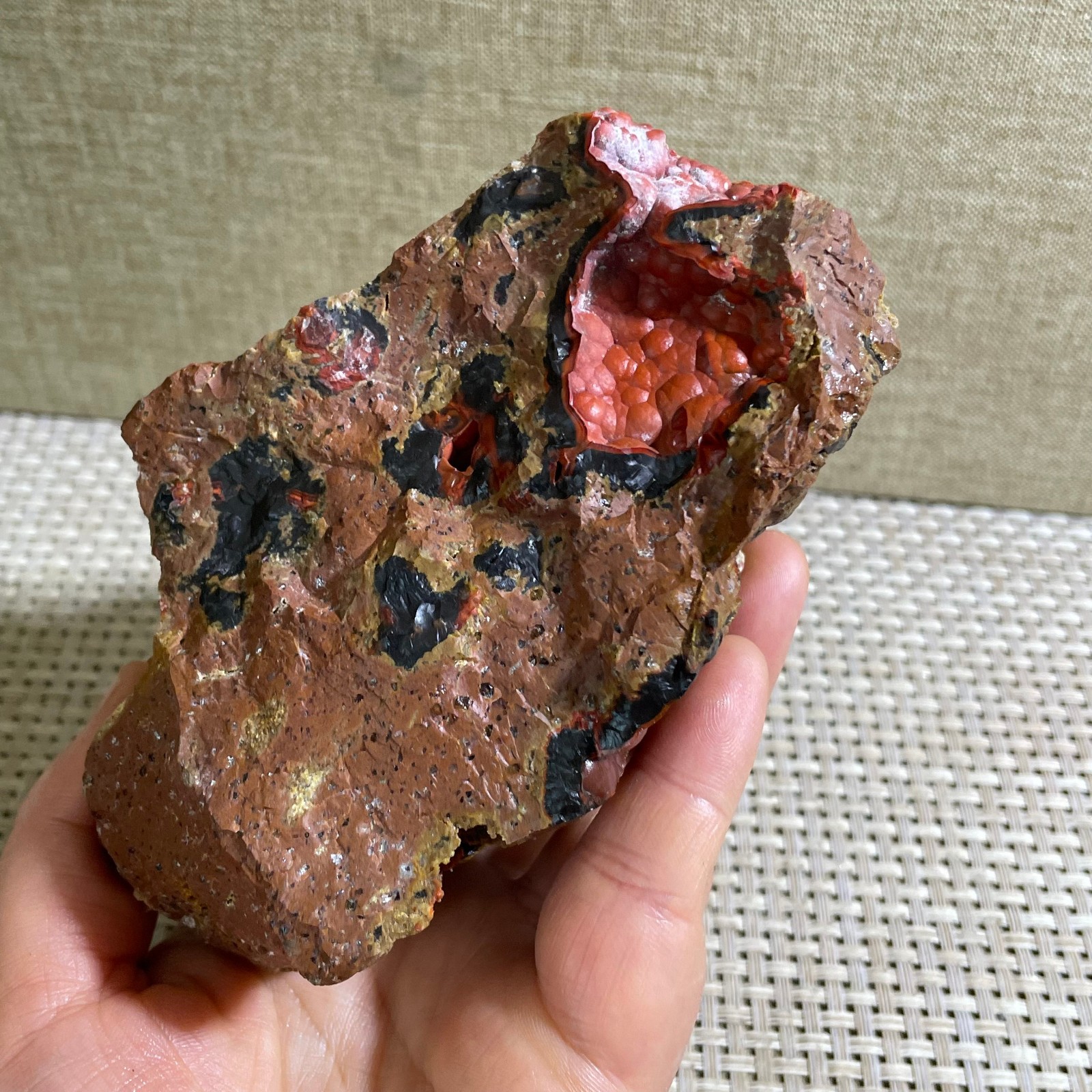 587g Raw Carnelian Stone Rough Red Gemstone Mineral Specimen
