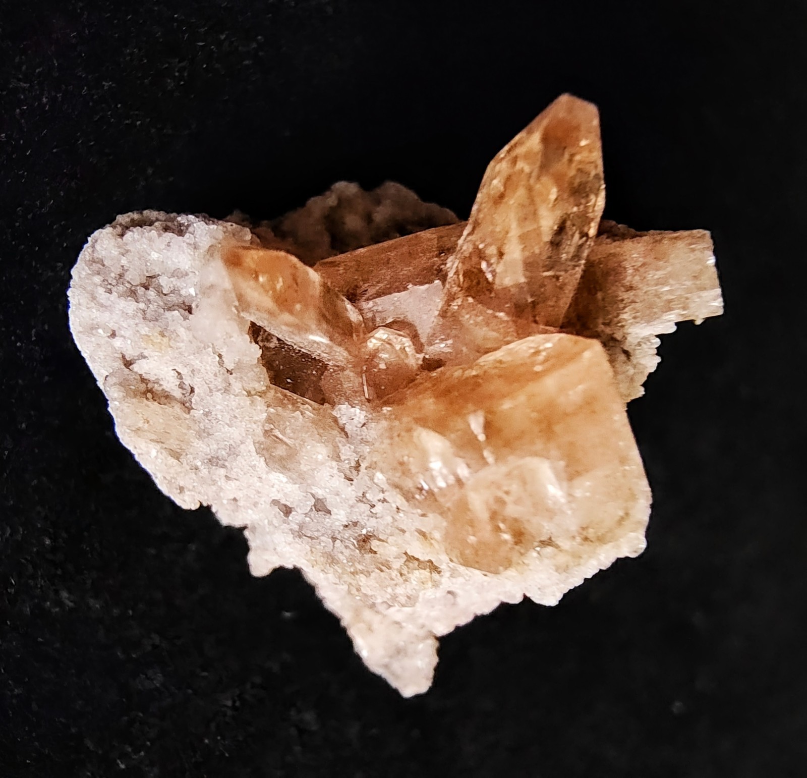 NATURAL GEM TOPAZ ON MATRIX MINI CRYSTAL CLUSTER