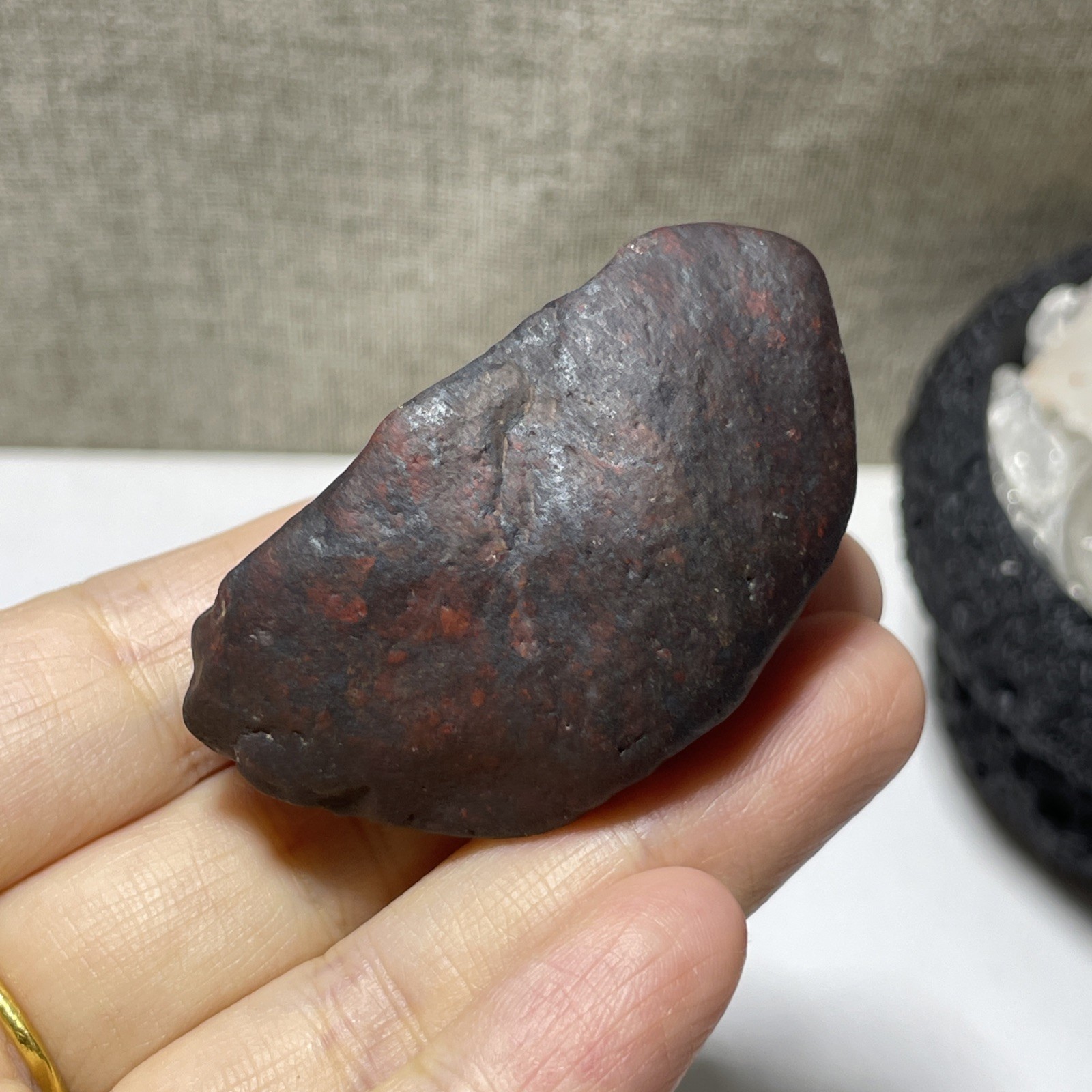 62g Natural Iddingsite meteorite specimen raw stone from China a2212