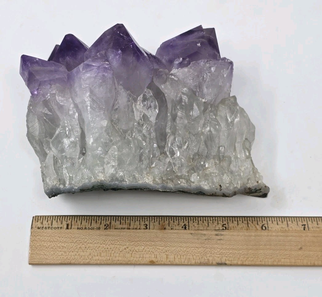 3.75lb Natural affection Amethyst Cluster Quartz Crystal Mineral Specimen